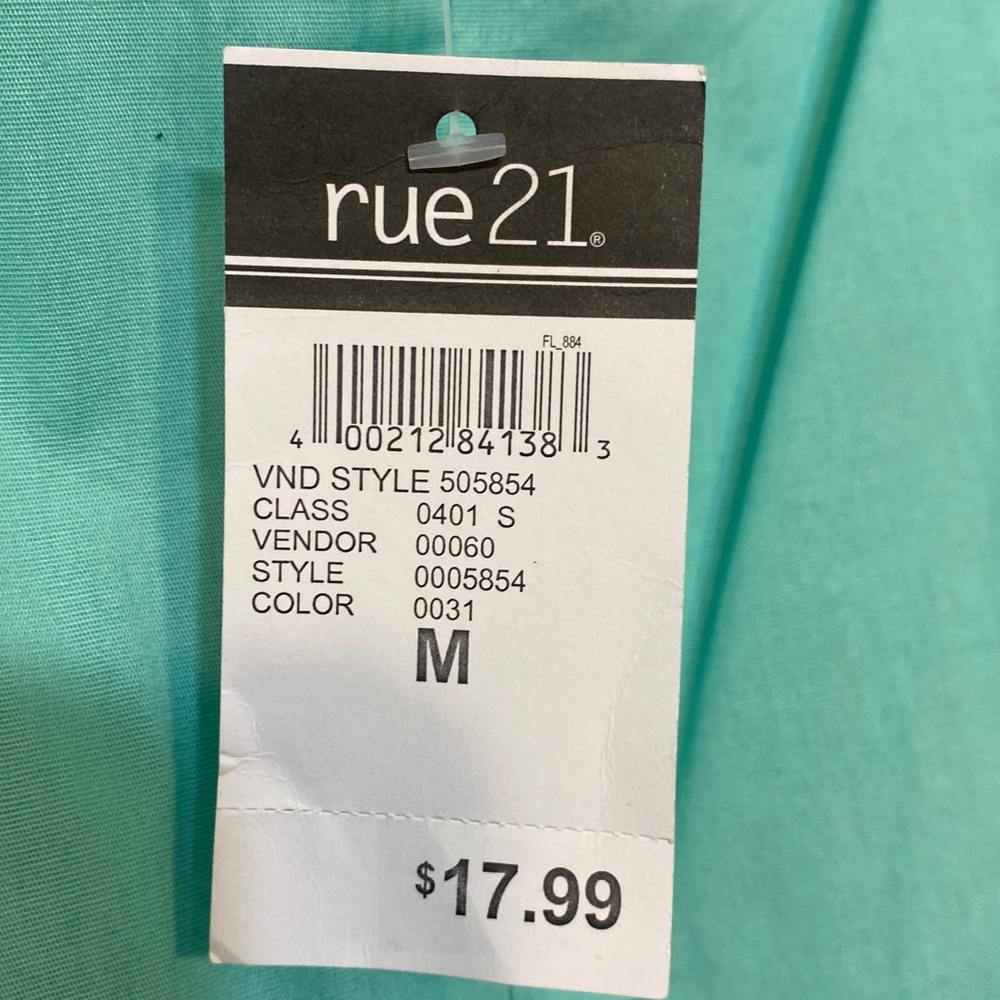 Rue21 Turquoise Garment - Picture 5 of 5